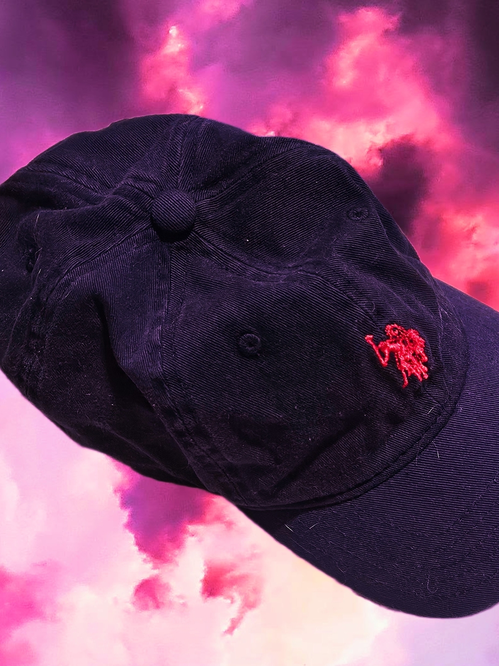 U.S. Polo Assn. Nany Baseball Cap with Red Logo